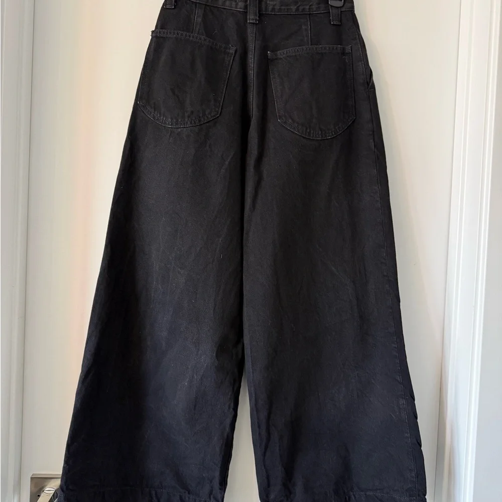 Madewell Extra Wide Leg Black Jeans
